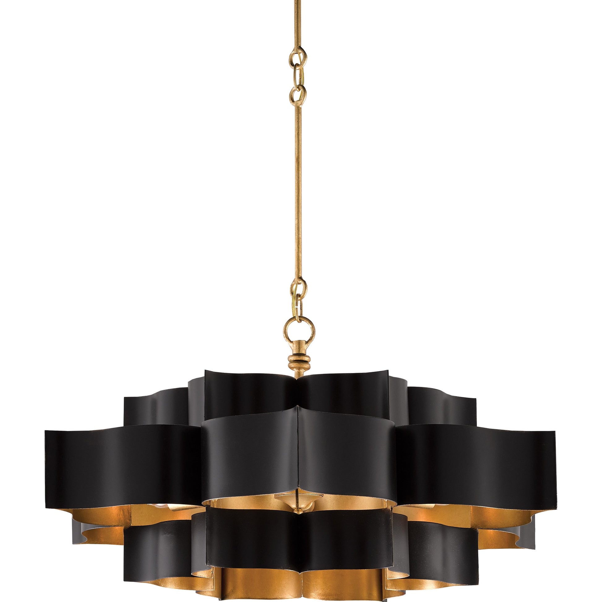 Grand Lotus Chandelier by Currey and Company. Made from unique in a modern style.