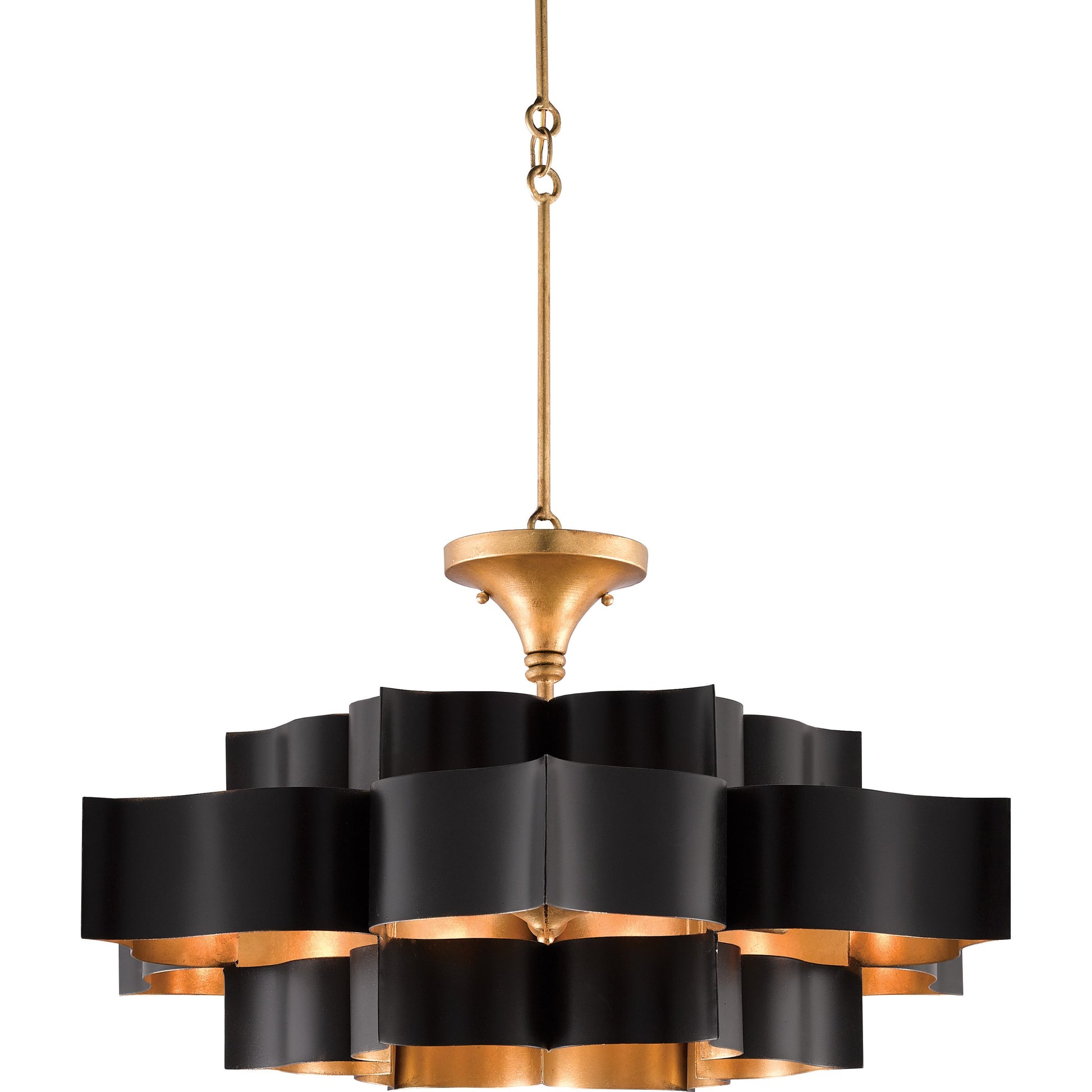 Grand Lotus Chandelier by Currey and Company. Made from unique in a modern style.