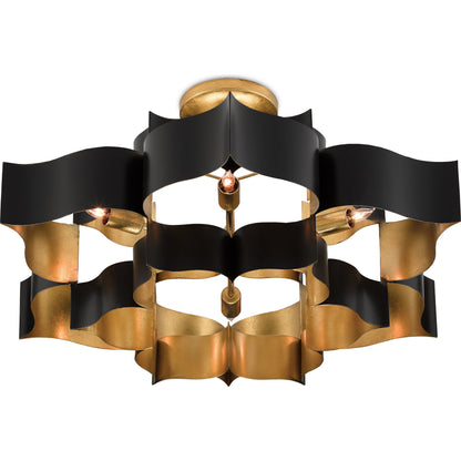 Grand Lotus Chandelier by Currey and Company. Made from unique in a modern style.