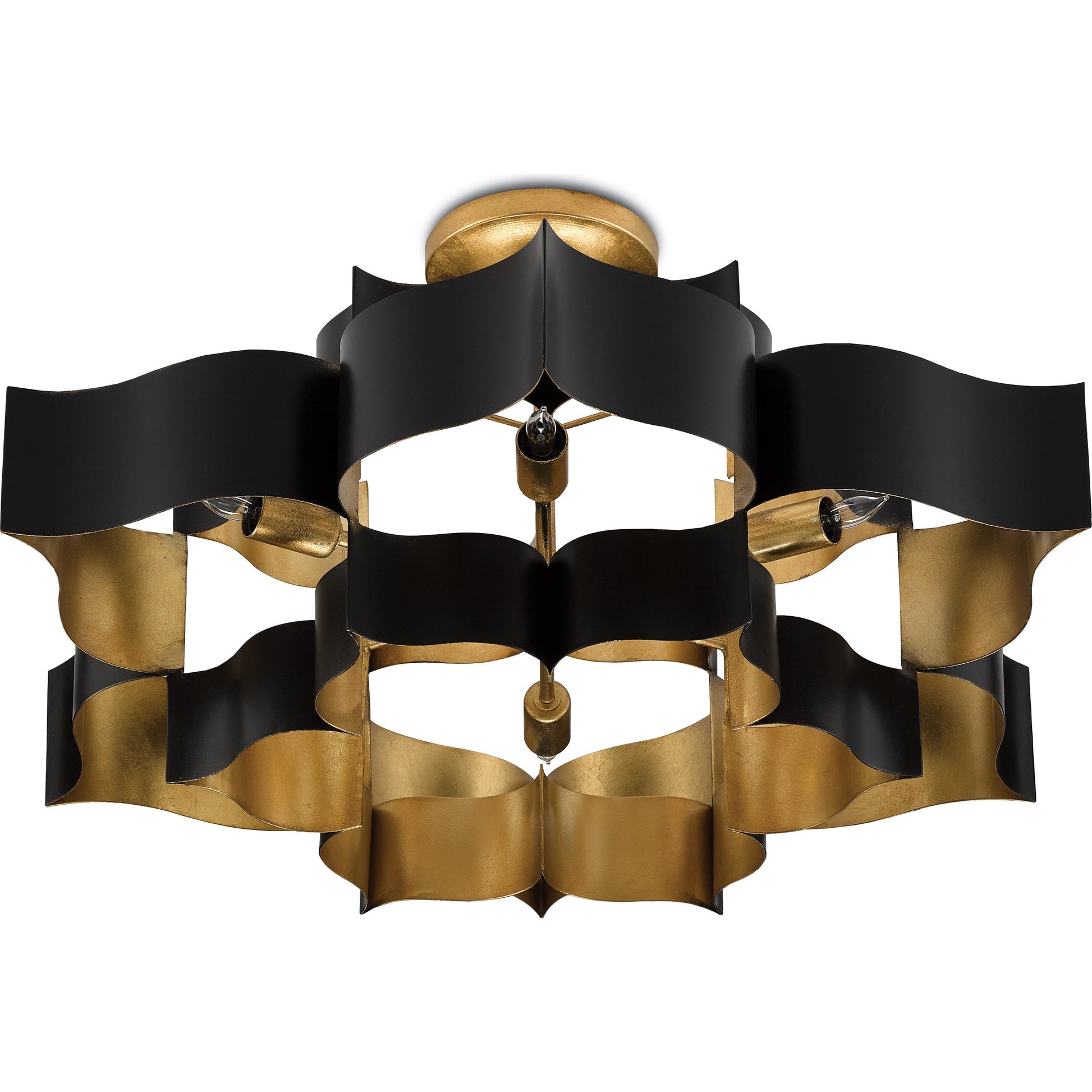 Grand Lotus Chandelier by Currey and Company. Made from unique in a modern style.