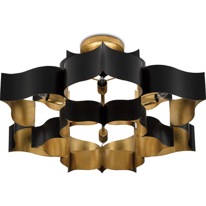 Grand Lotus Chandelier by Currey and Company. Made from unique in a modern style.