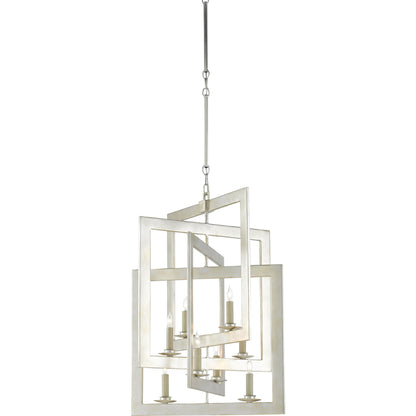 Middleton Chandelier by Currey and Company. Made from wrought iron in a modern style.