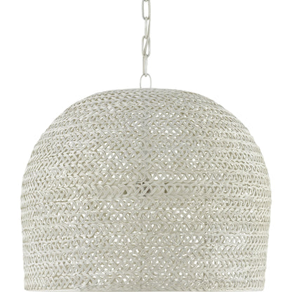 Piero Chandelier by Currey and Company in white. Made from unique in a coastal style.