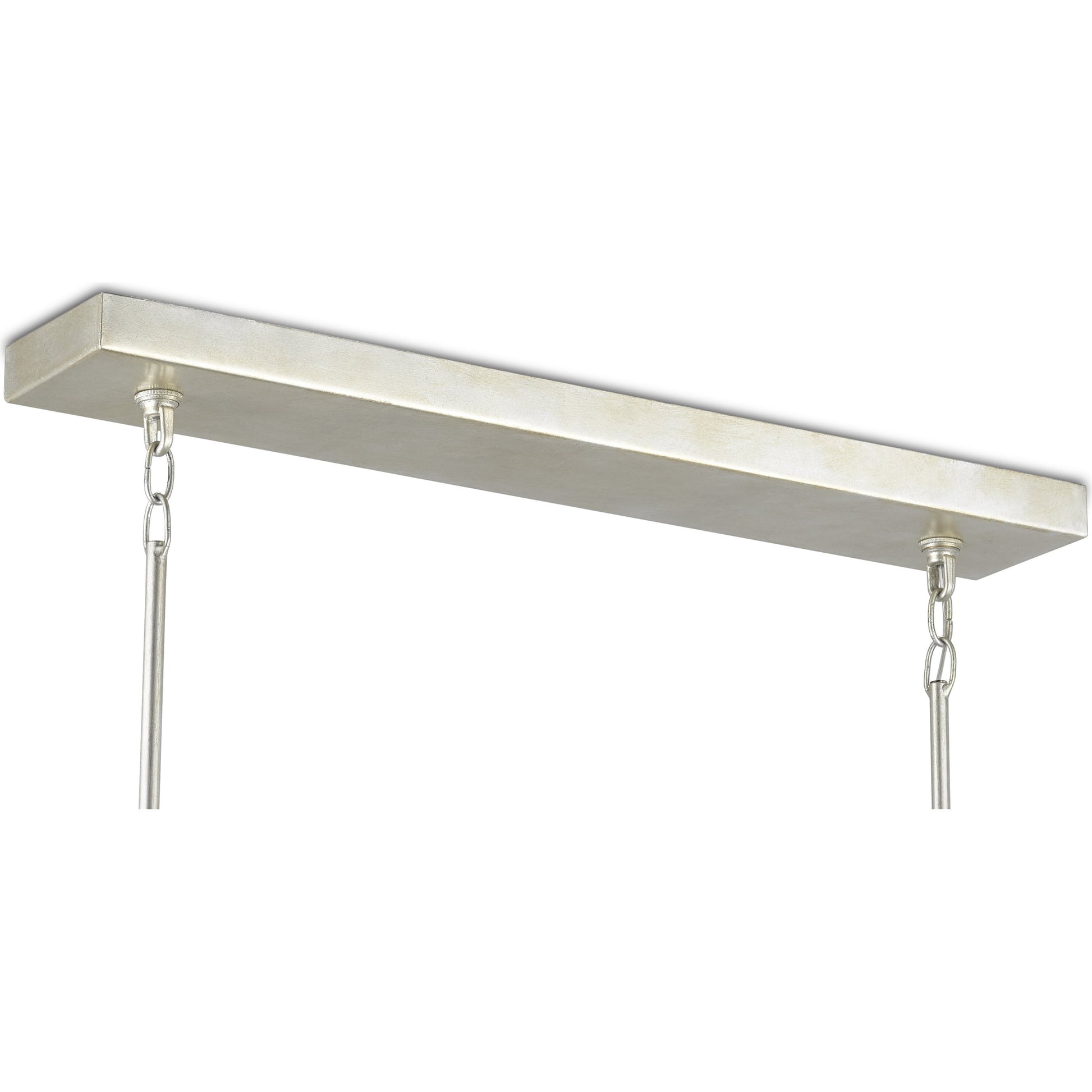 Middleton Rectangular Chandelier by Currey and Company. Made from wrought iron in a modern style.