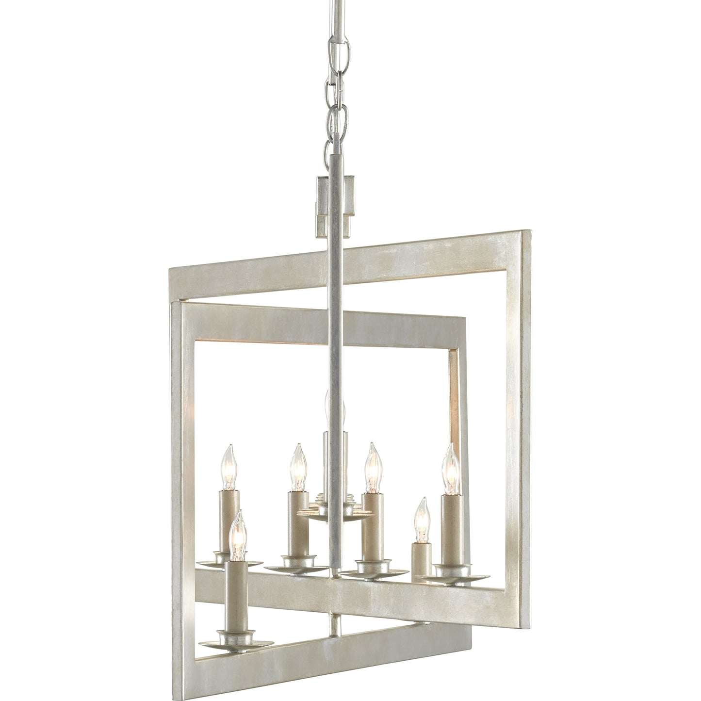 008 SR-823686 | Additional Silo | Middleton Rectangular Chandelier by Currey and Company. Made from wrought iron in a modern style.