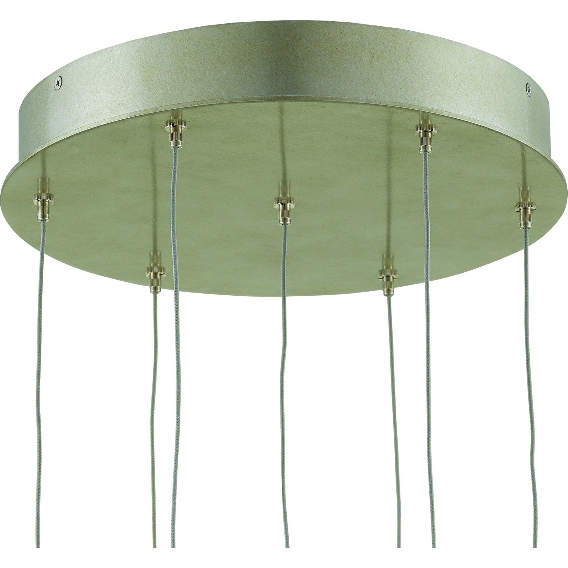 Dove Pendant by Currey and Company in painted silver, white. Made from metal, ceramic in a modern style.