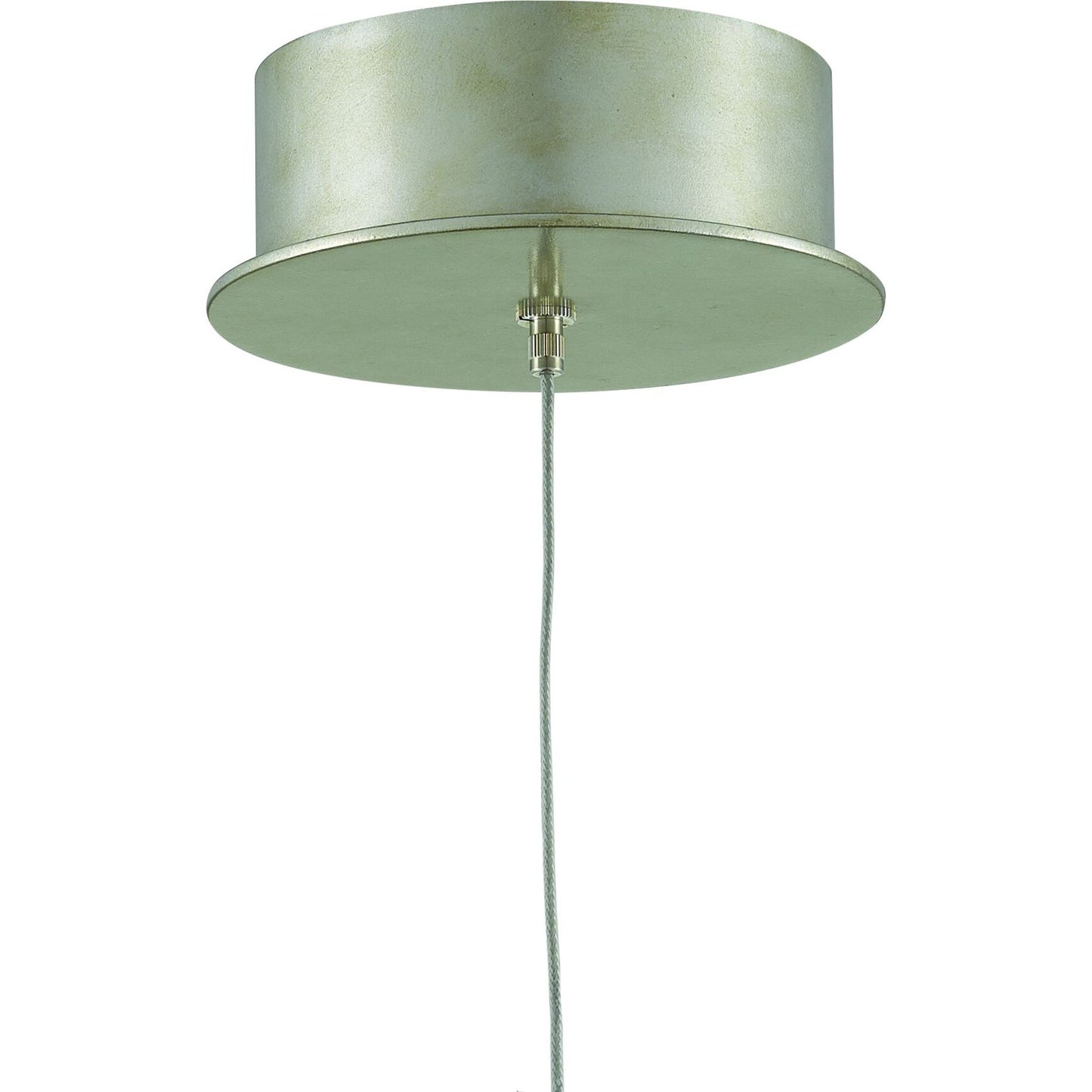 003 SR-890113 | Additional Silo | Finhorn 1-Light Round Multi-Drop Pendant by Currey and Company in painted silver, pearl. Made from metal, mother of pearl in a modern style.