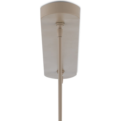 Mereworth Chandelier by Currey and Company in natural rope, beige. Made from wrought iron, abaca rope in a coastal style.