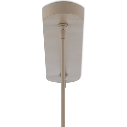 Mereworth Chandelier by Currey and Company in natural rope, beige. Made from wrought iron, abaca rope in a coastal style.