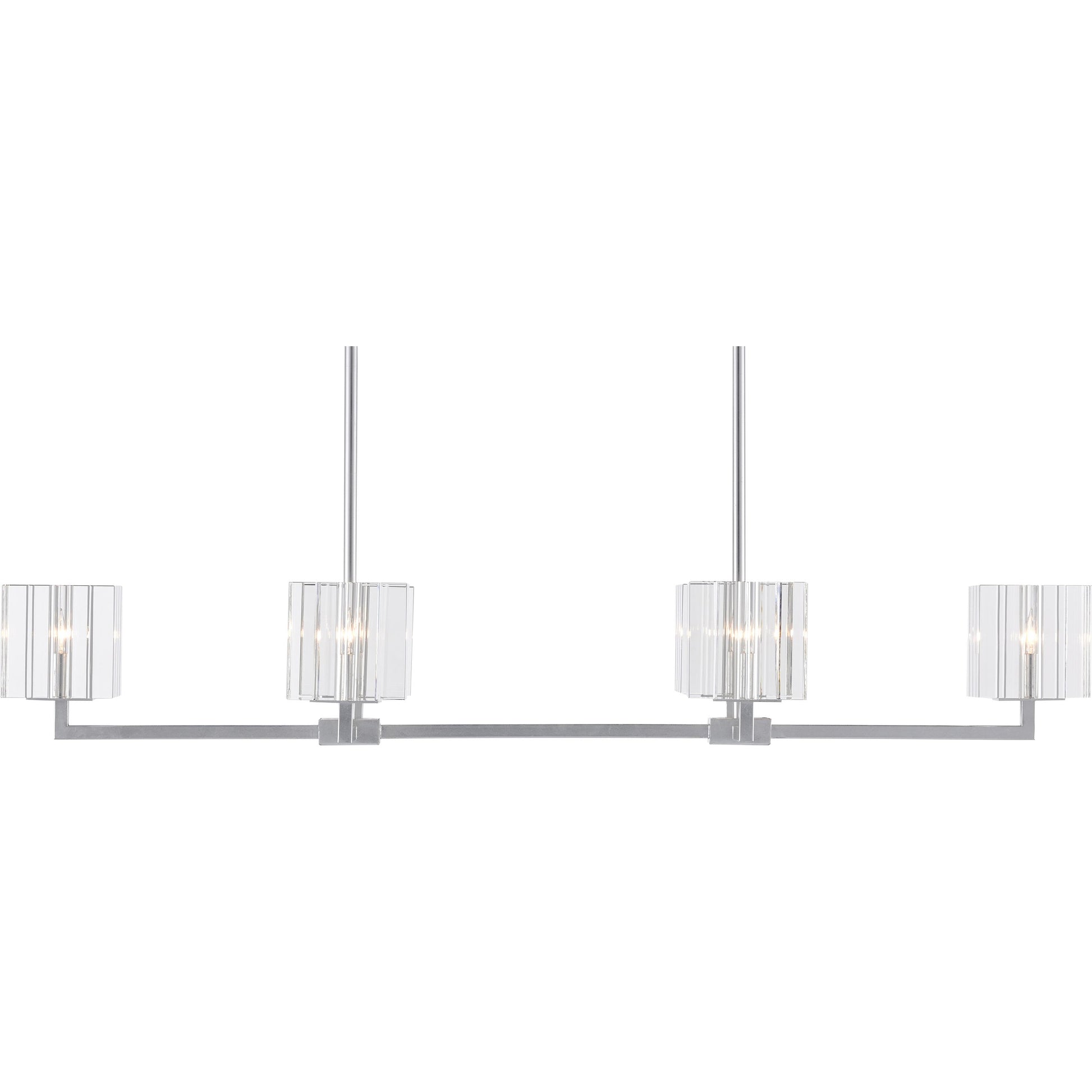 Valerio Chandelier by Currey and Company in silver leaf. Made from metal, optic crystal in a modern style.