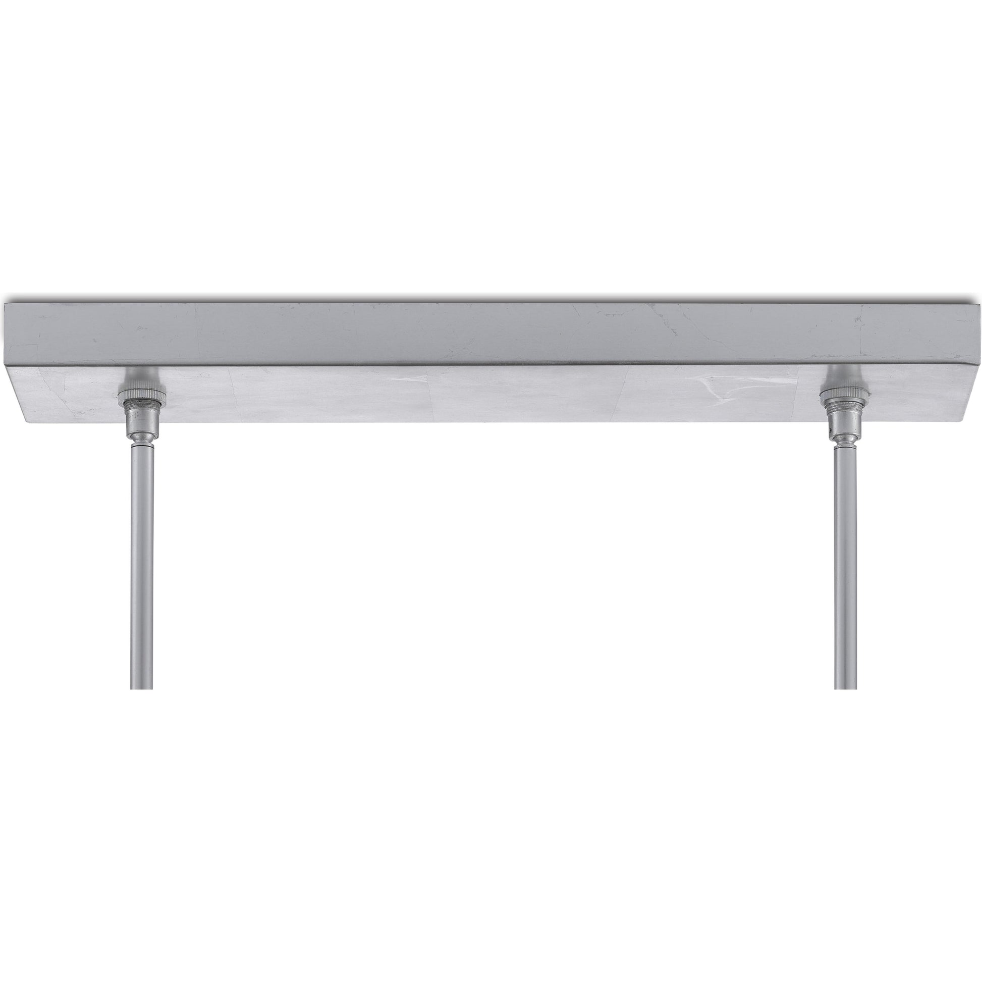 Valerio Chandelier by Currey and Company in silver leaf. Made from metal, optic crystal in a modern style.