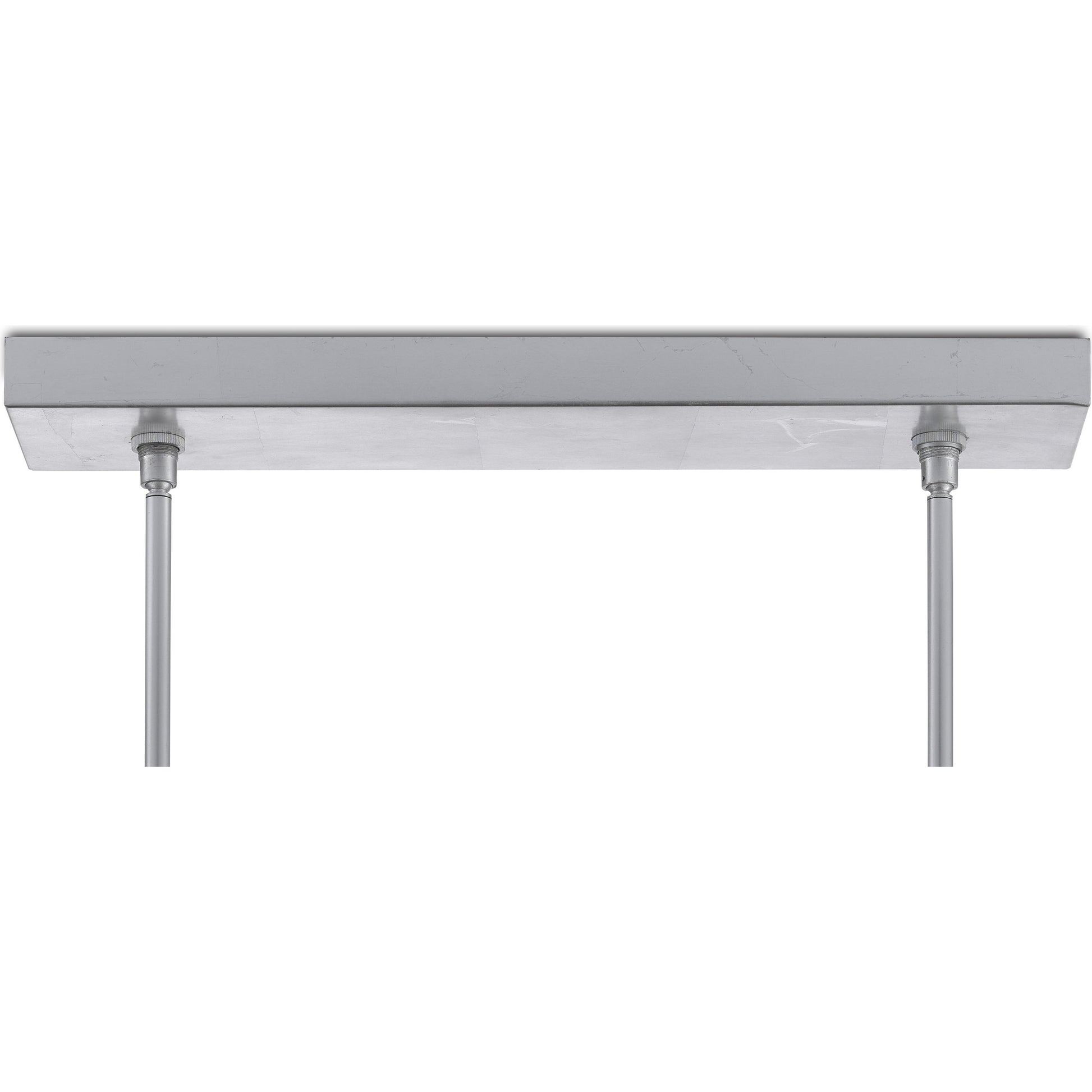 Valerio Chandelier by Currey and Company in silver leaf. Made from metal, optic crystal in a modern style.