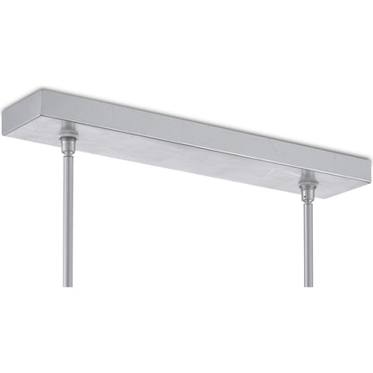 Valerio Chandelier by Currey and Company in silver leaf. Made from metal, optic crystal in a modern style.