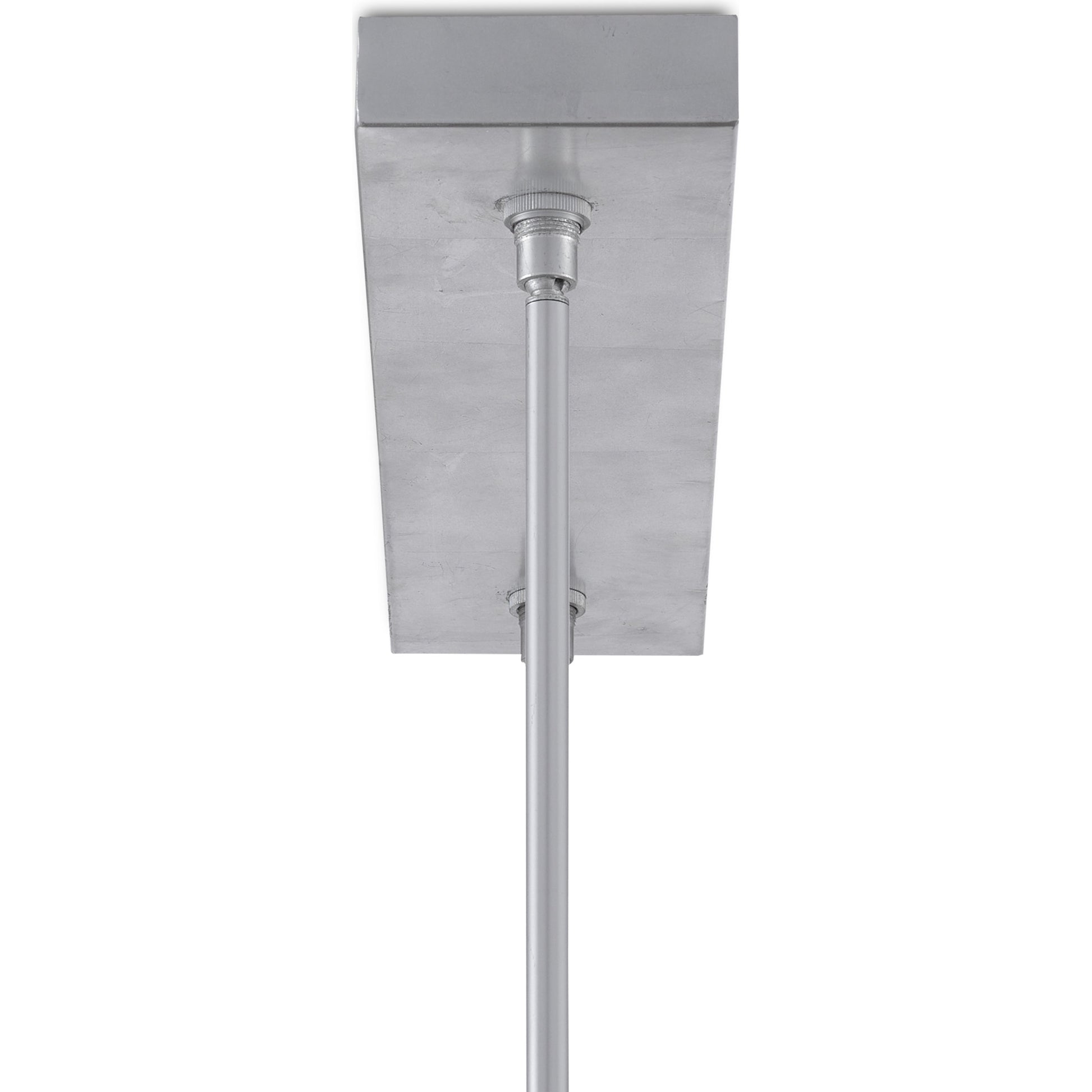 Valerio Chandelier by Currey and Company in silver leaf. Made from metal, optic crystal in a modern style.