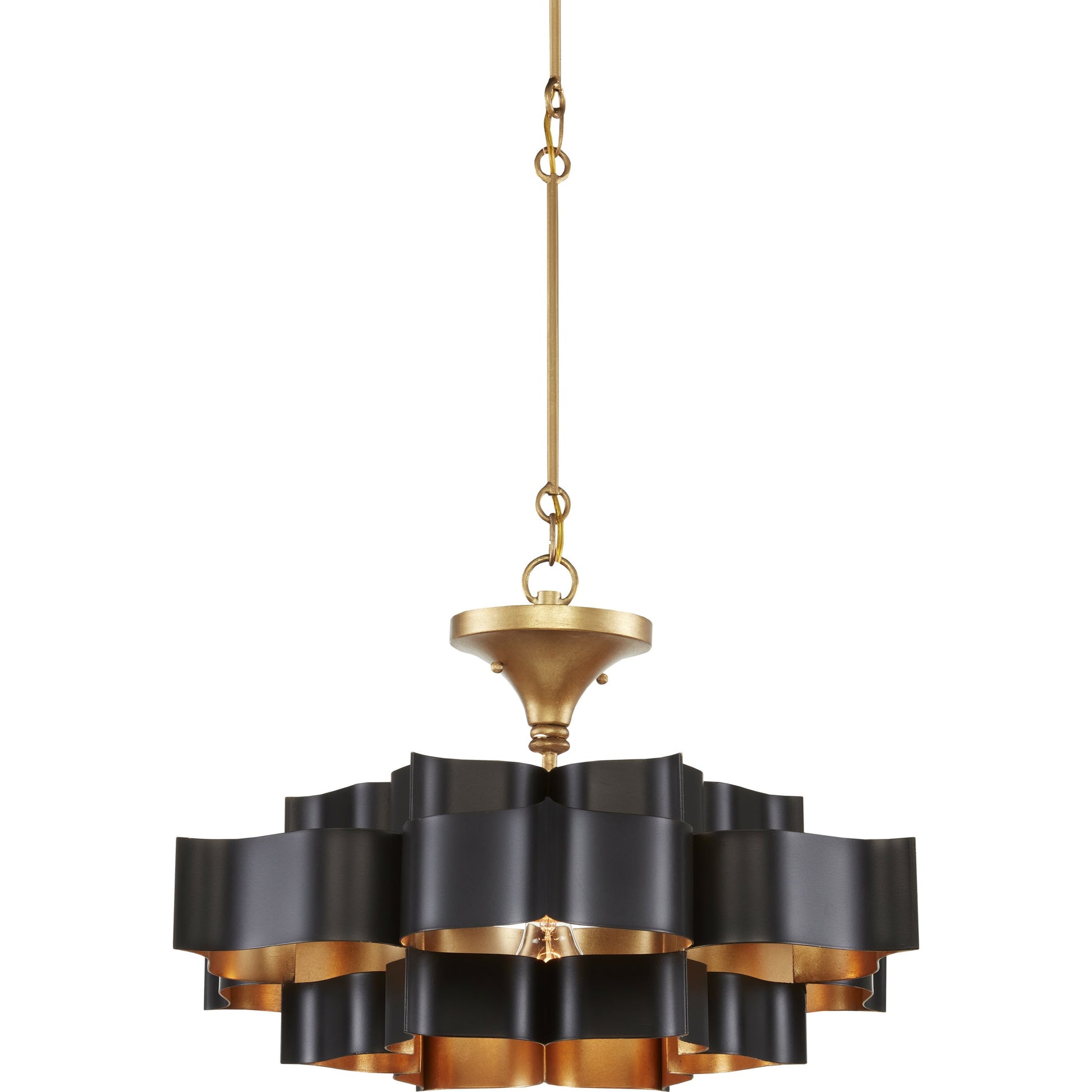 Grand Lotus Chandelier by Currey and Company. Made from unique in a modern style.