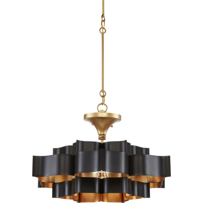 Grand Lotus Chandelier by Currey and Company. Made from unique in a modern style.