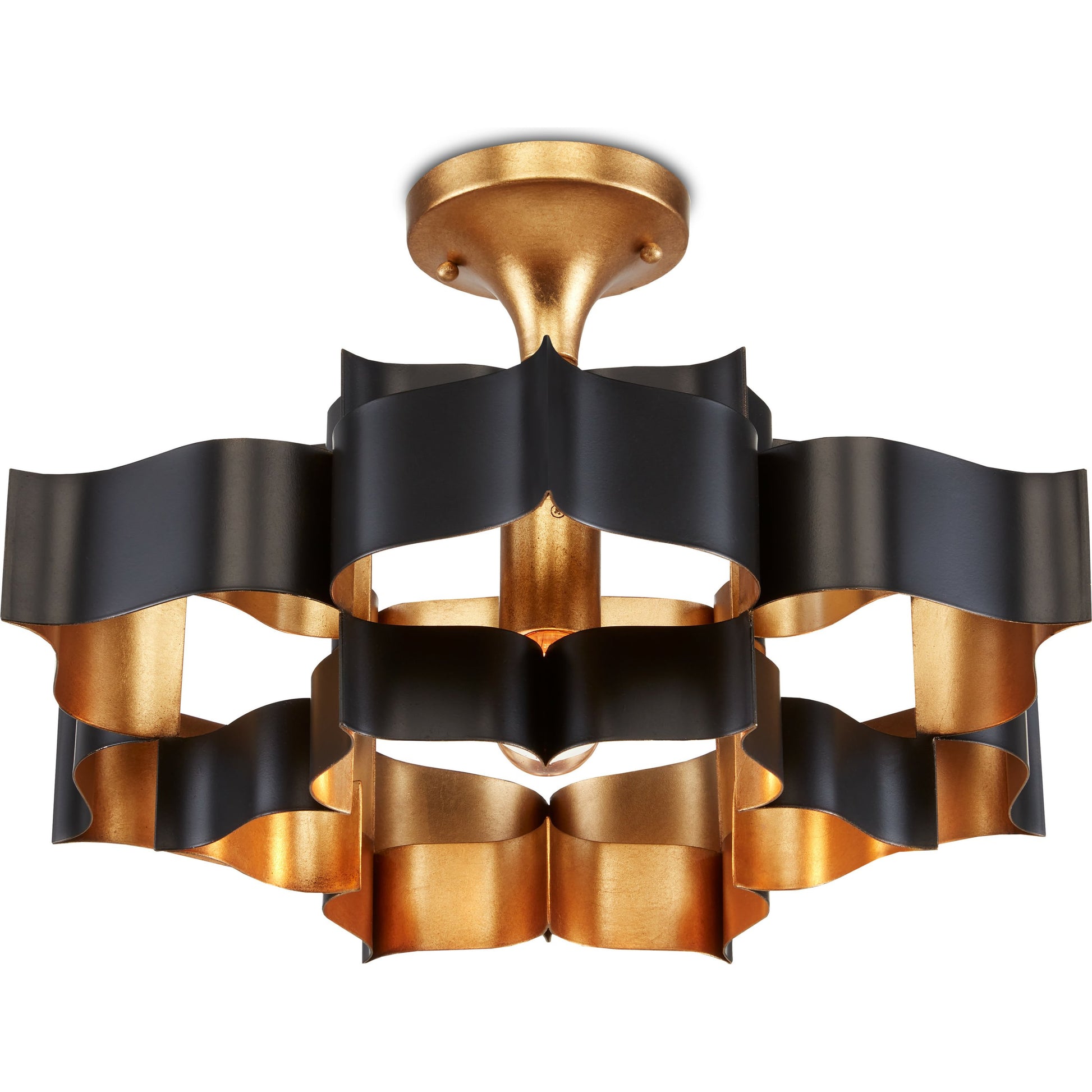 Grand Lotus Chandelier by Currey and Company. Made from unique in a modern style.