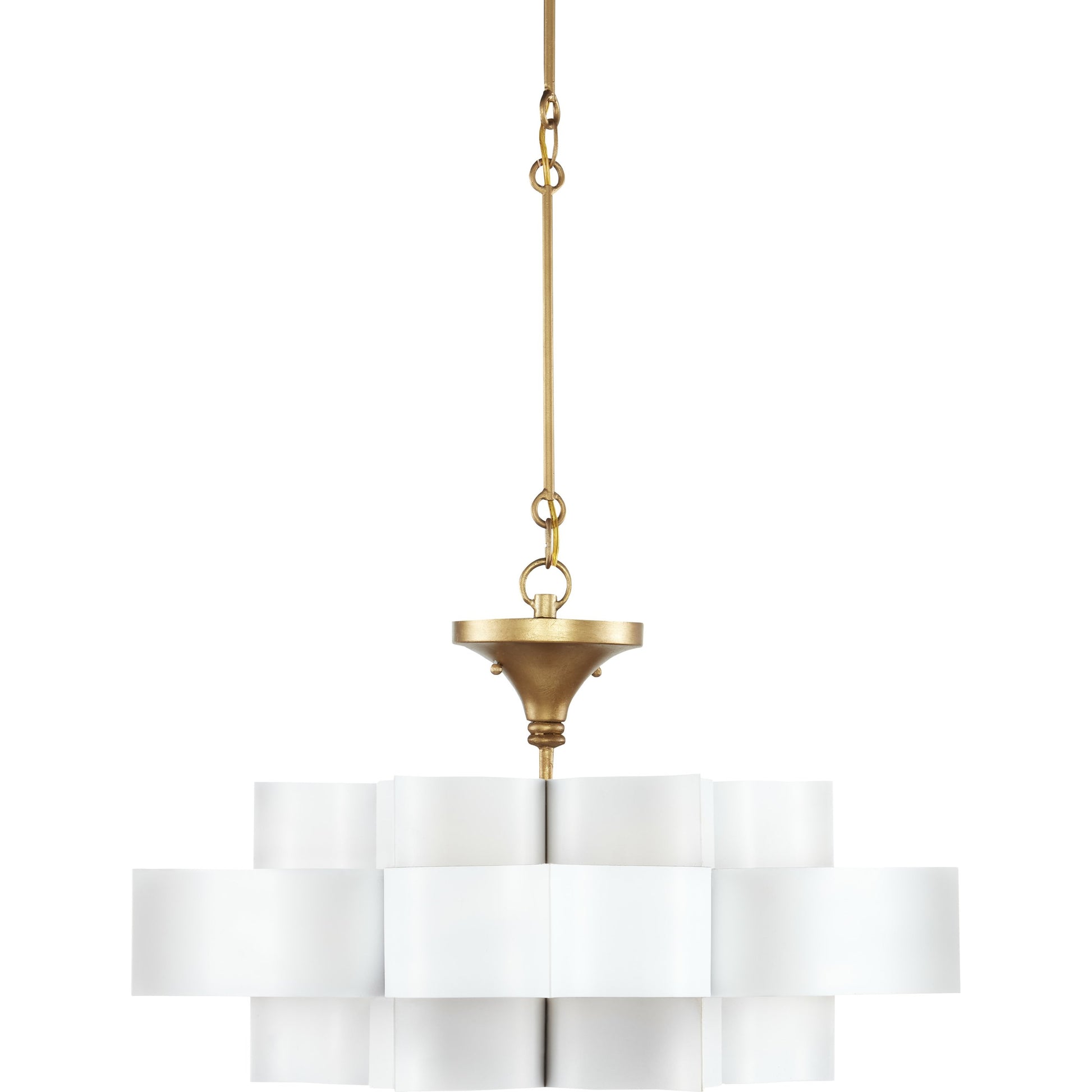 Grand Lotus Chandelier by Currey and Company. Made from unique in a modern style.