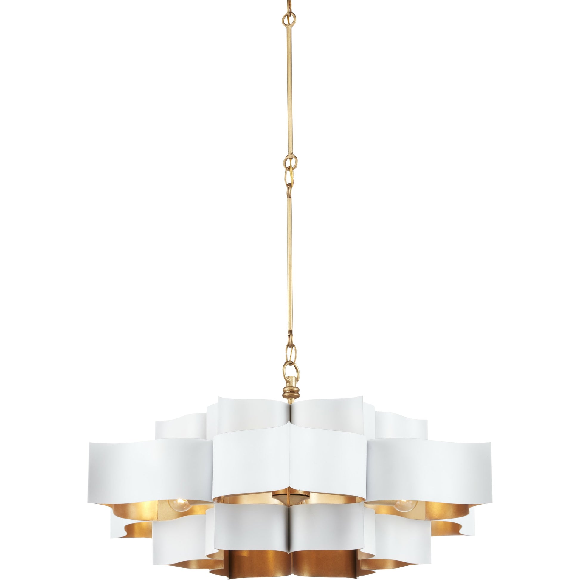 Grand Lotus Chandelier by Currey and Company. Made from unique in a modern style.