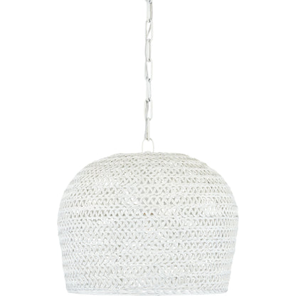 Piero Chandelier by Currey and Company in white. Made from unique in a coastal style.
