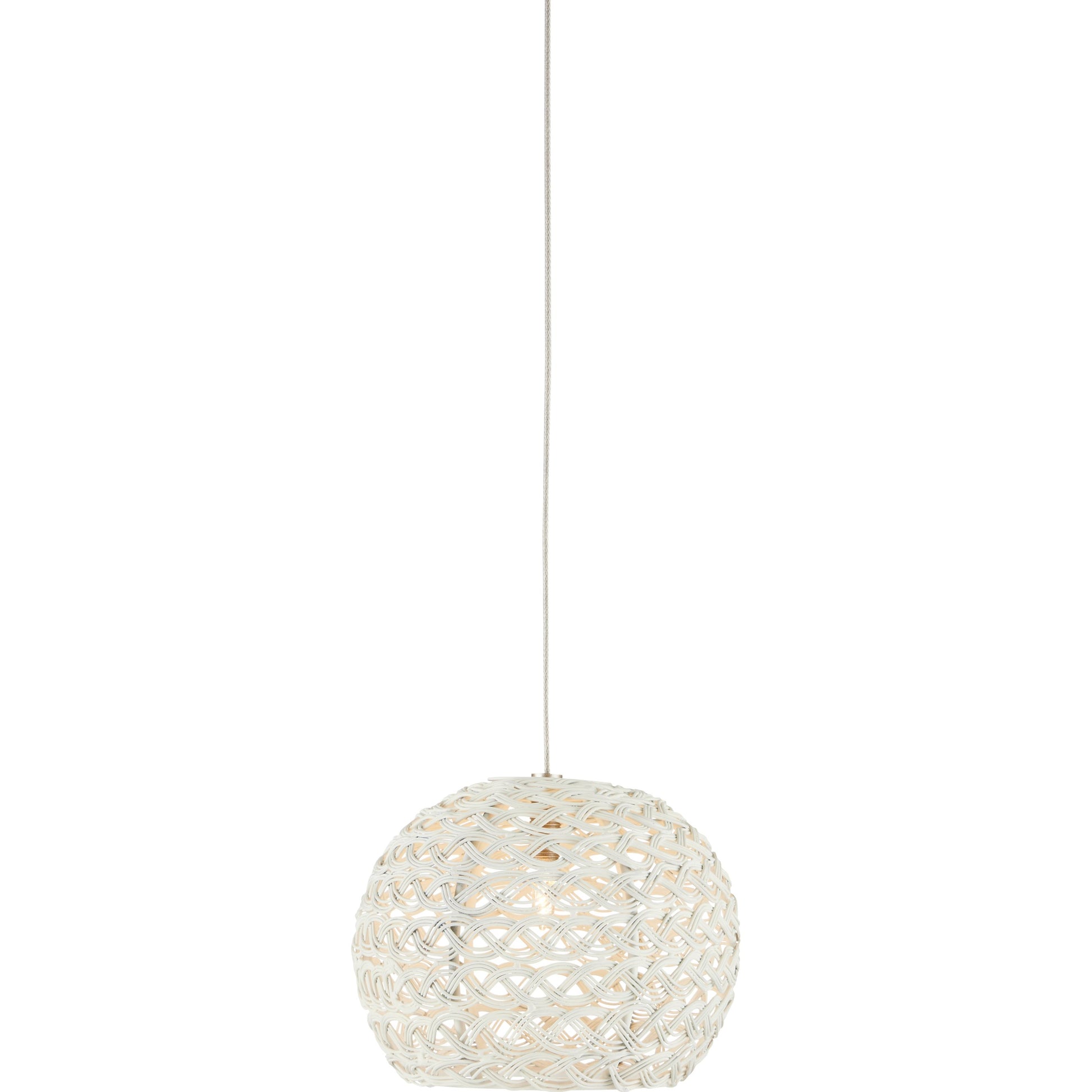 Piero 1-LIGHT Multi-Drop Pendant by Currey and Company in white, painted silver. Made from metal in a transitional style.