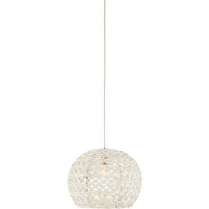 Piero 1-LIGHT Multi-Drop Pendant by Currey and Company in white, painted silver. Made from metal in a transitional style.
