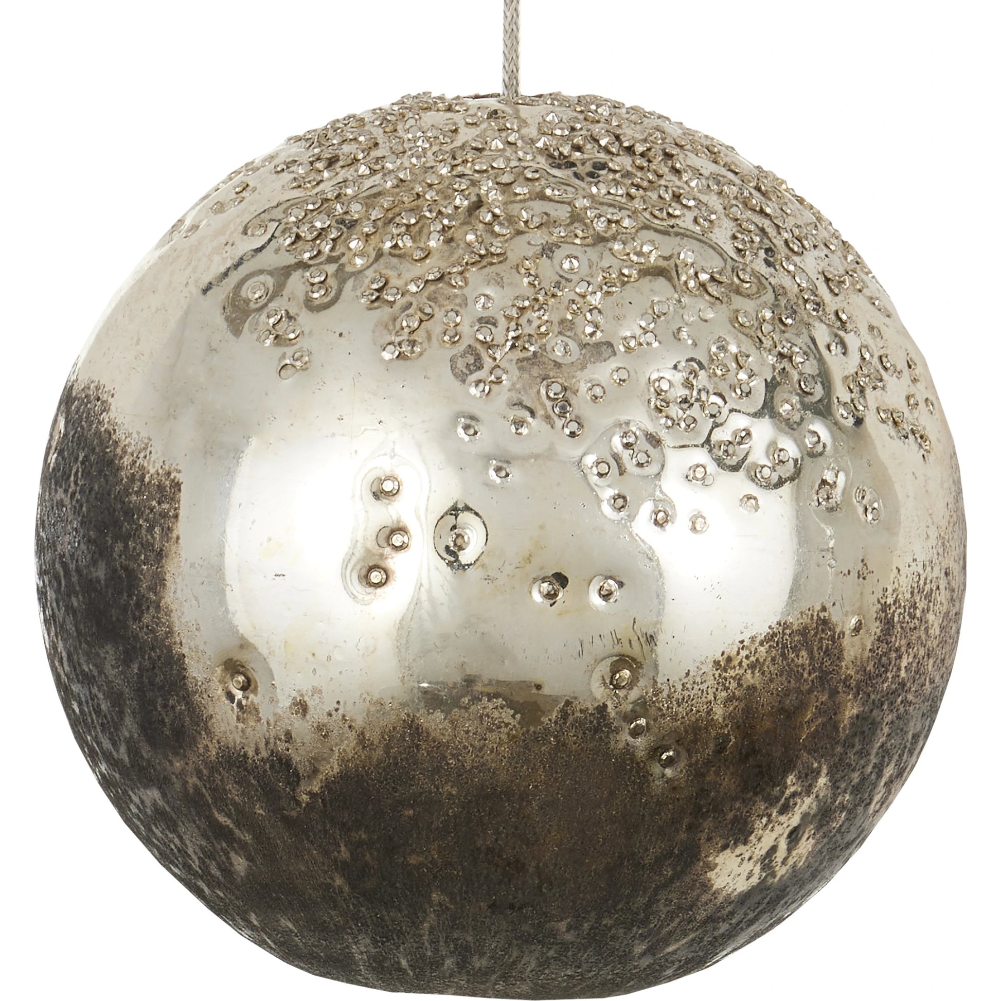 Pathos Round 7-LIGHT Multi-Drop Pendant by Currey and Company in antique silver, antique gold, matte charcoal, silver. Made from glass in a modern style.