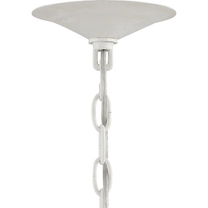 Rhodes 5-Light Chandelier by Lumanity in gesso white. Made from iron in a modern style.