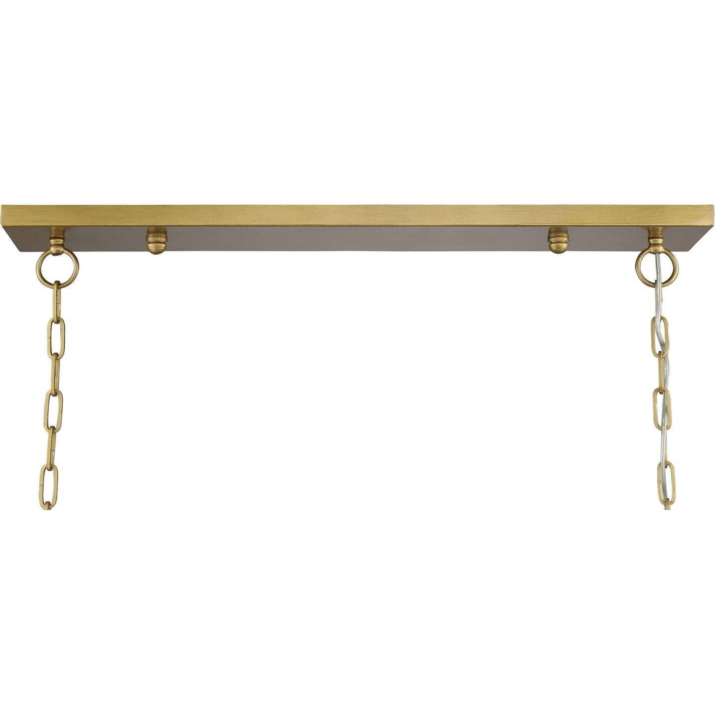 003 SI-1965997 | Closeup | Ormand 5-Light Linear Pendant by Lumanity in brass. Made from iron in a modern style.