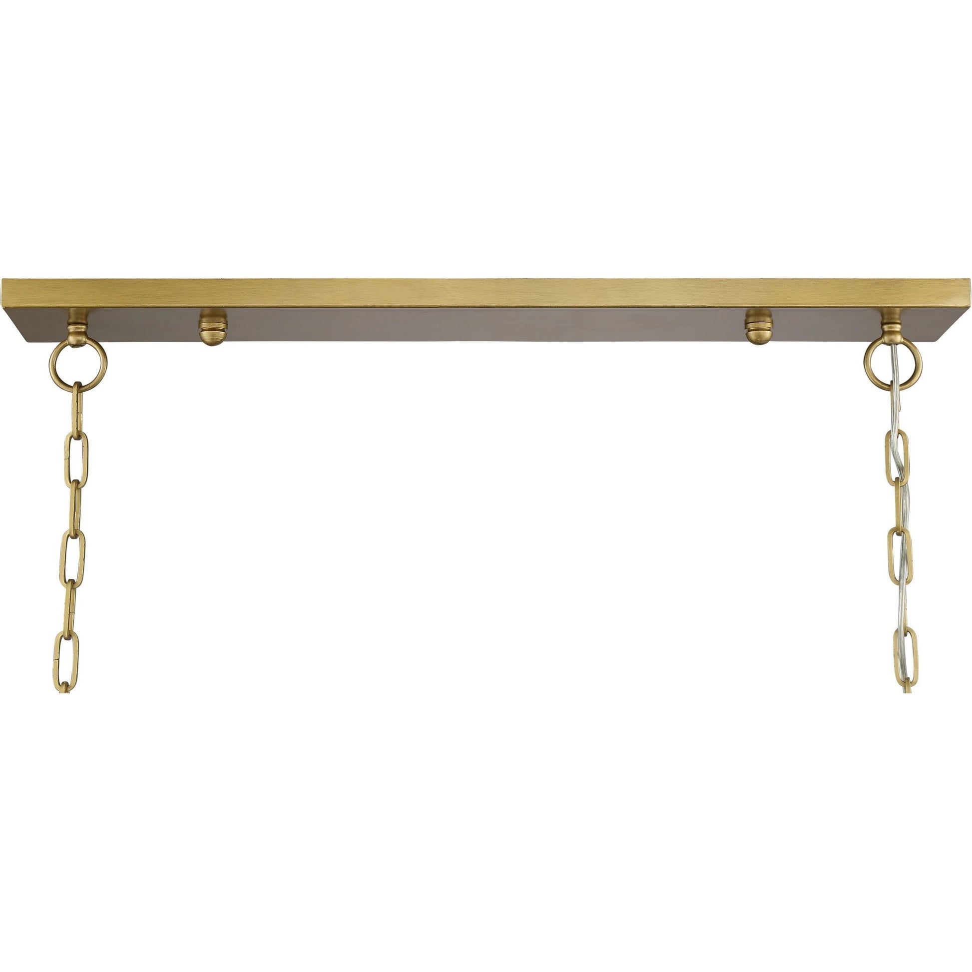 Ormand 5-Light Linear Pendant by Lumanity in brass. Made from iron in a modern style.