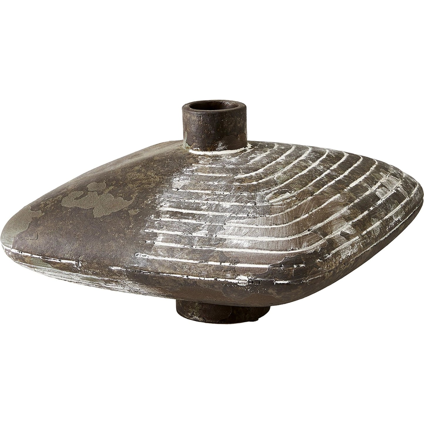 013 SI-2323884 | Primary Silo | Lantern Vase by Global Views in red. Made from unique in a rustic style.