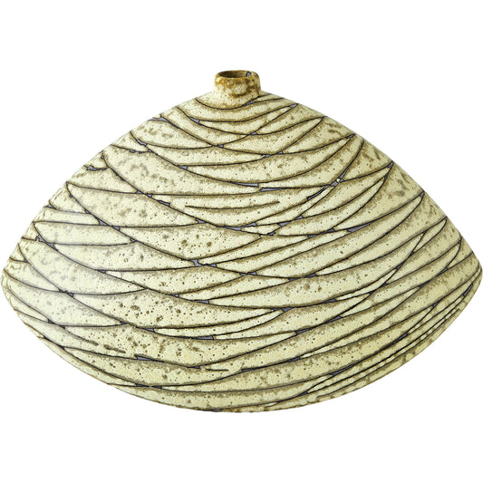 Stratum Vase by Global Views in celery. Made from unique in a eclectic & global style.
