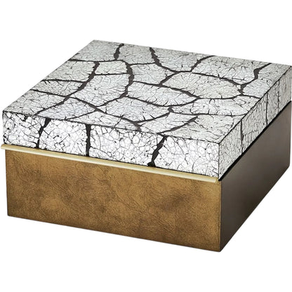 Eggshell Box by Global Views in gold and brass. Made from unique in a eclectic & global style.