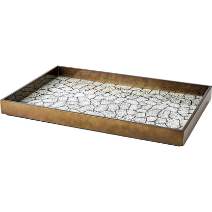 Eggshell Tray by Global Views in gold and brass. Made from unique in a eclectic & global style.
