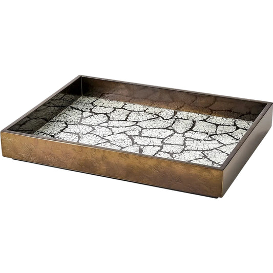 Eggshell Tray by Global Views in gold and brass. Made from unique in a unique style.