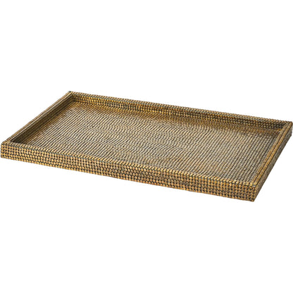 Lames Tray by Global Views in gold and brass. Made from unique in a eclectic & global style.