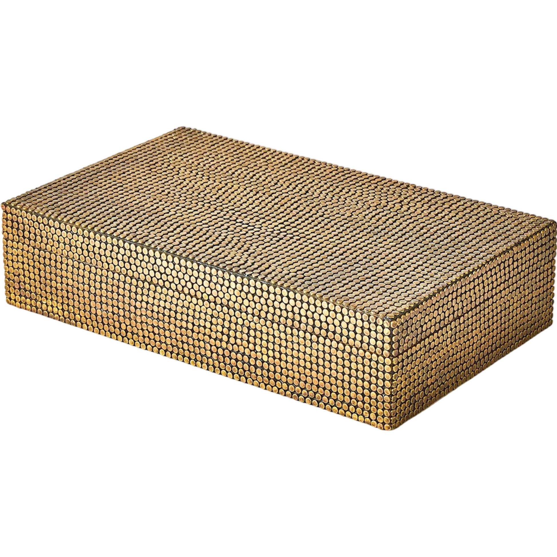 Lames Box by Global Views in gold and brass. Made from unique in a eclectic & global style.