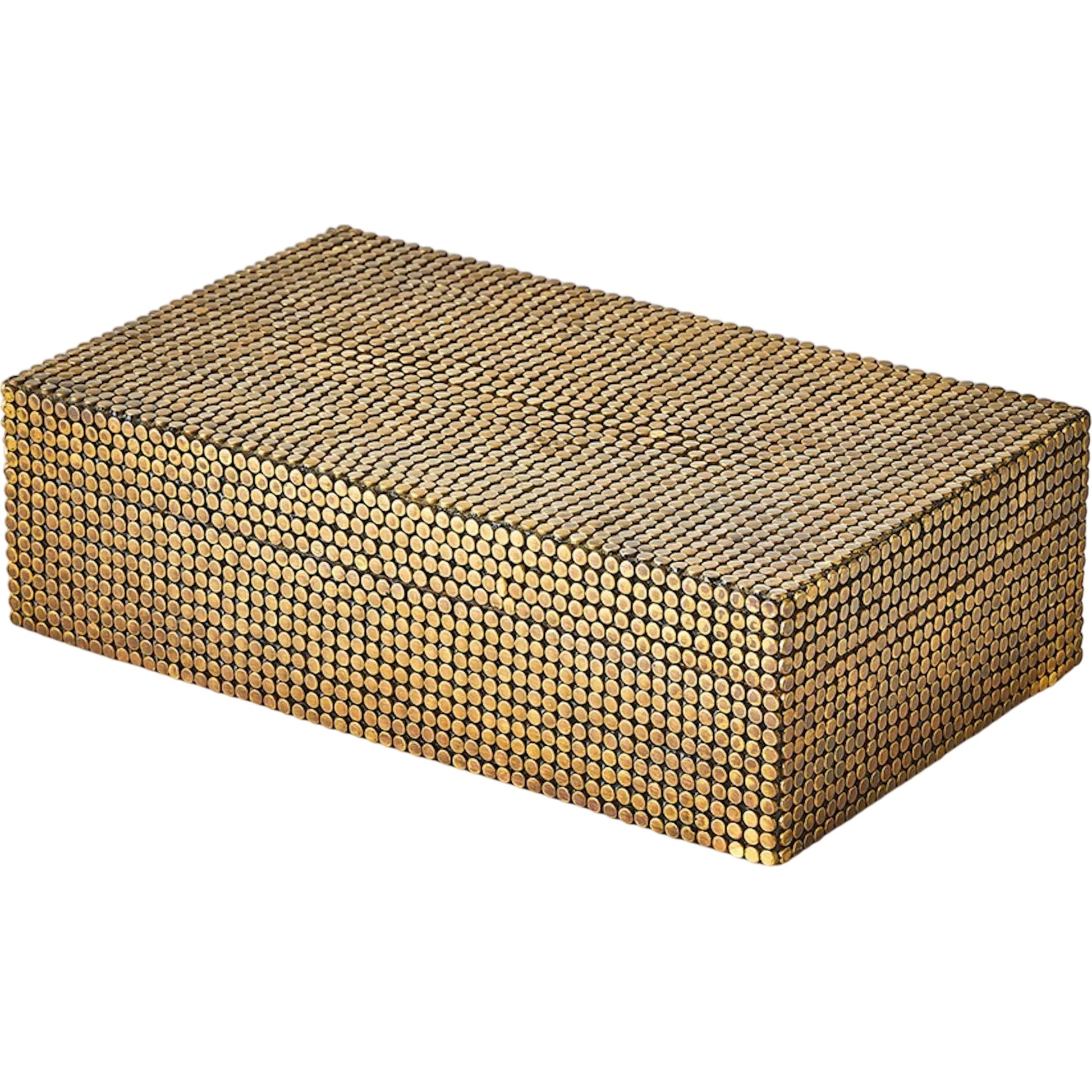 Lames Box by Global Views in gold and brass. Made from unique in a eclectic & global style.
