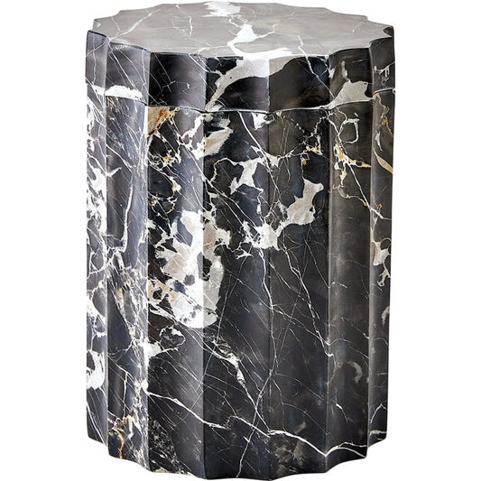 Ionic Jar by Global Views in marble. Made from unique in a unique style.