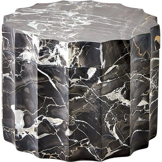 Ionic Jar by Global Views in marble. Made from unique in a unique style.