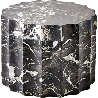 Ionic Jar by Global Views in marble. Made from unique in a modern style.