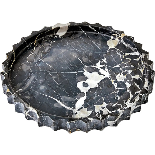 Ionic Tray by Global Views in marble. Made from unique in a unique style.