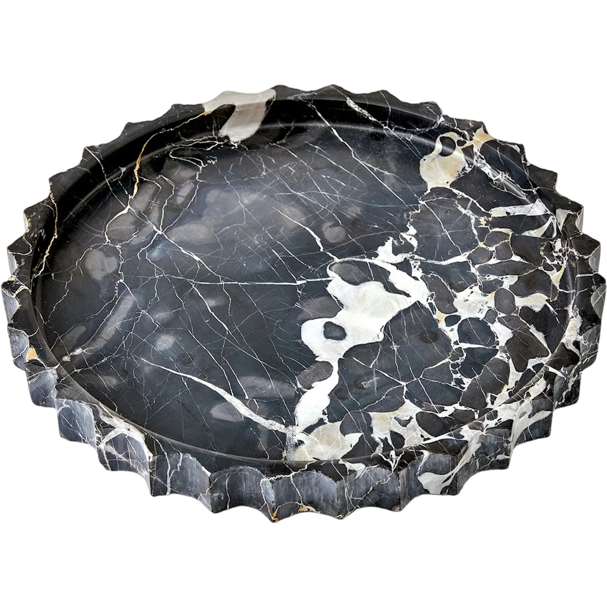Ionic Jar by Global Views in marble. Made from unique in a modern style.