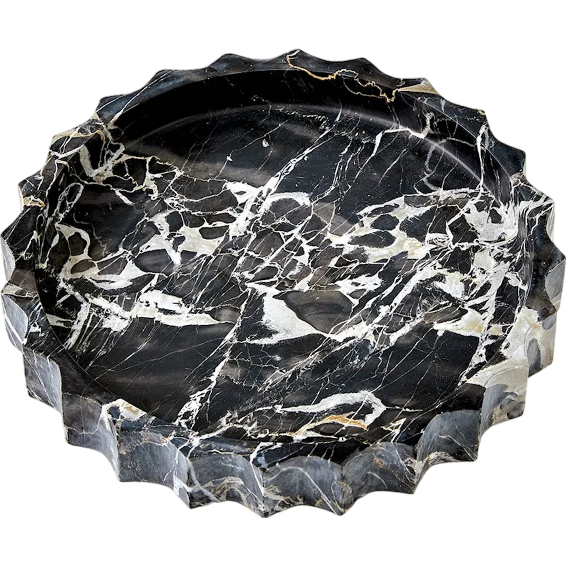 Ionic Jar by Global Views in marble. Made from unique in a modern style.