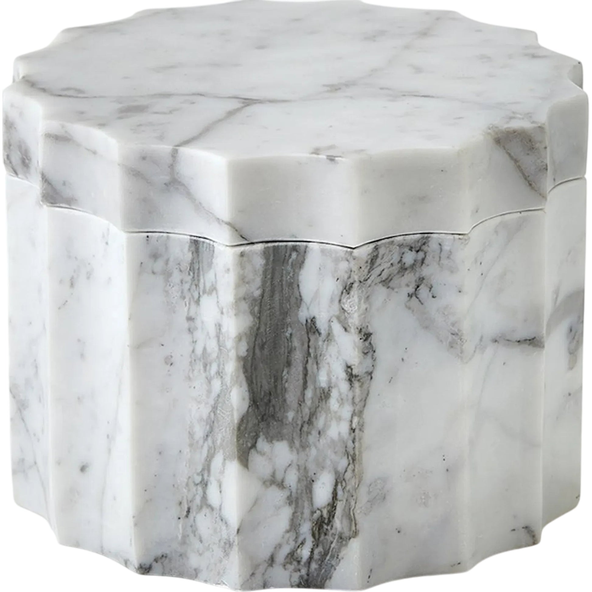 Ionic Jar by Global Views in marble. Made from unique in a modern style.