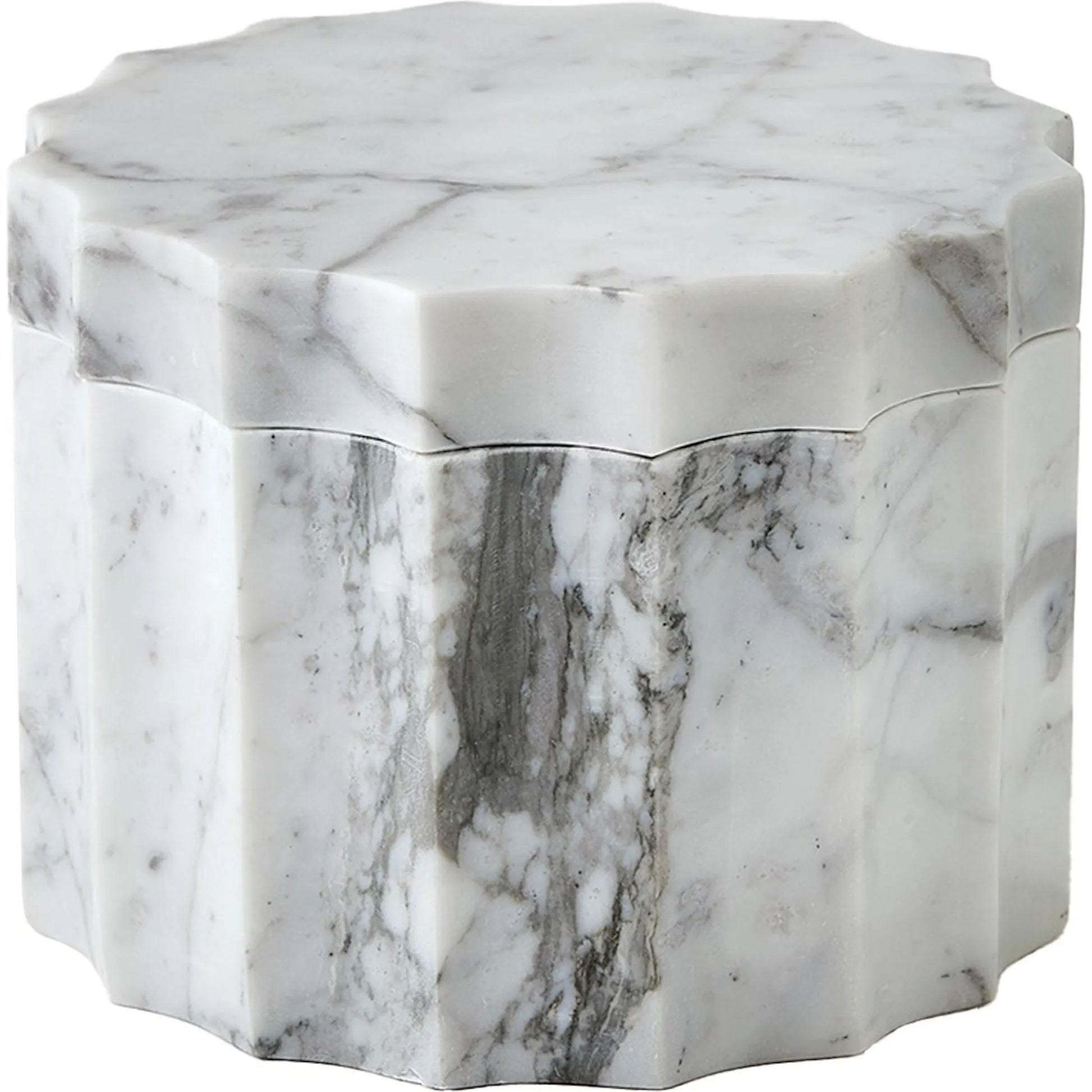 Ionic Jar by Global Views in marble. Made from unique in a modern style.