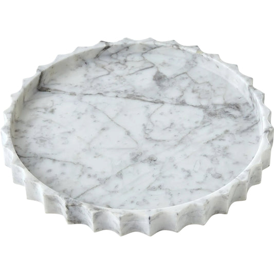 Ionic Tray by Global Views in marble. Made from unique in a unique style.