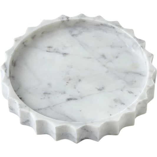 Ionic Tray by Global Views in marble. Made from unique in a unique style.
