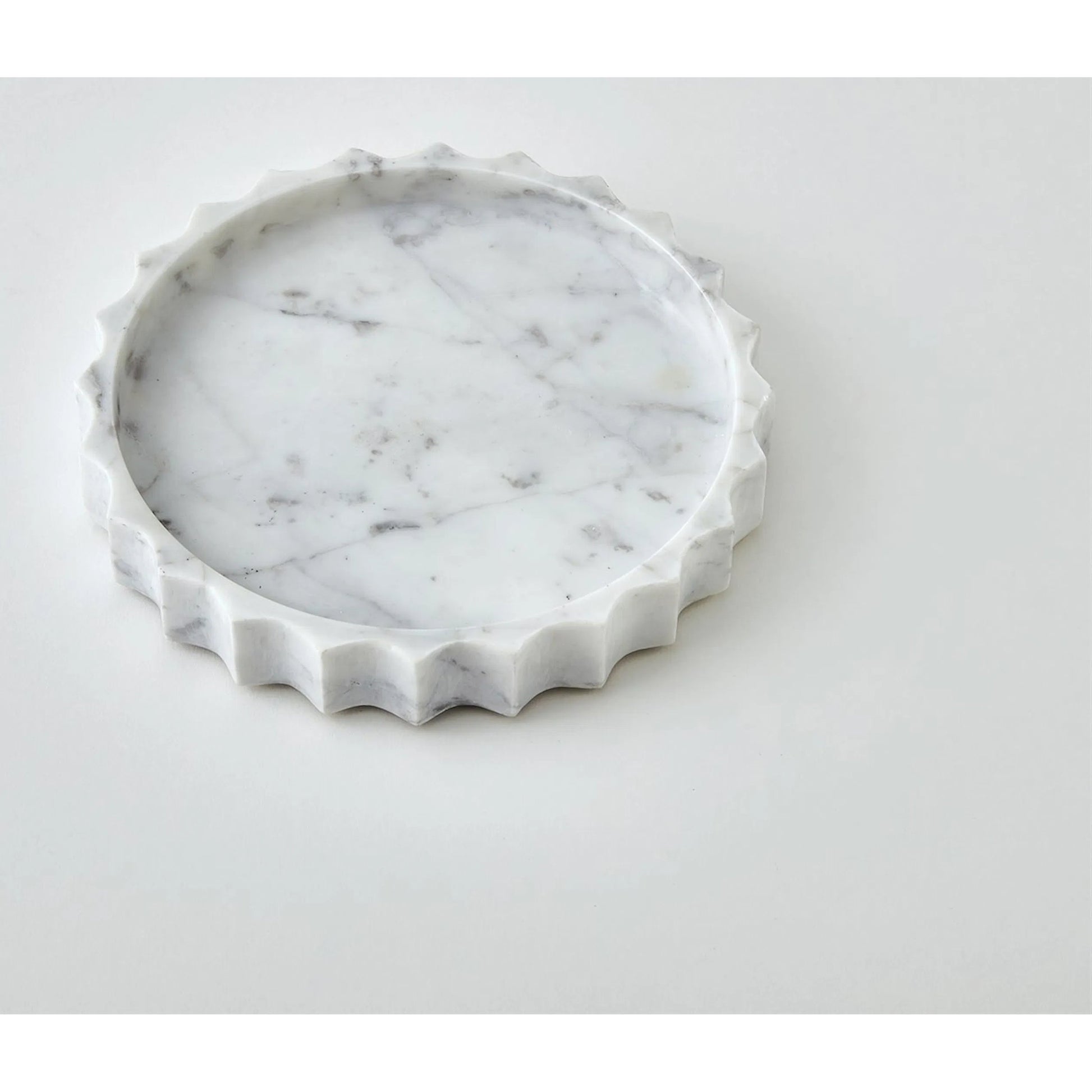 Ionic Jar by Global Views in marble. Made from unique in a modern style.