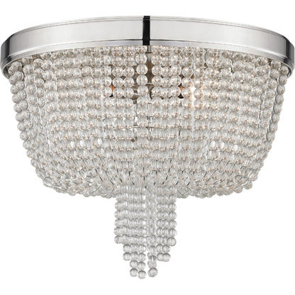 Royalton Flush Mount by Hudson Valley in aged brass. Made from brass in a transitional style.